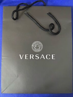 Versace 💯%Authentic iconic luxury paper shopping bag Like New Ideal for gifting